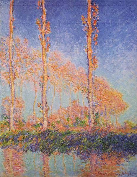 Claude Monet Poplars, Spain oil painting art